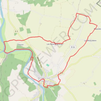 5000 ans d'histoire - Angles-sur-Anglin GPS track, route, trail