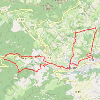 Sortie de Pélussin GPS track, route, trail
