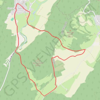 Le tacot. Cerre-lès-Noroy GPS track, route, trail