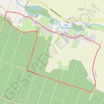 Circuit du château de Régnières - Écluse GPS track, route, trail