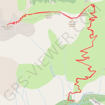 Petite Autane GPS track, route, trail