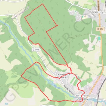 Dans les Bois de Montanson - Vaux-sous-Aubigny GPS track, route, trail