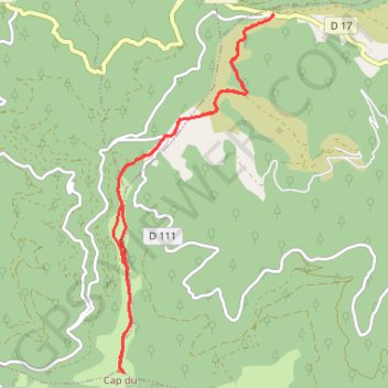 Cap du Carmil depuis le col des Marrous GPS track, route, trail