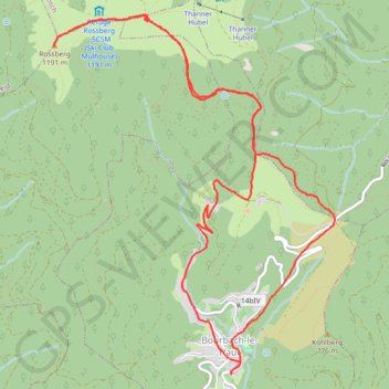 Sommet du Rossberg GPS track, route, trail