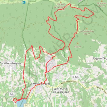 Luberon : source de Mirail GPS track, route, trail
