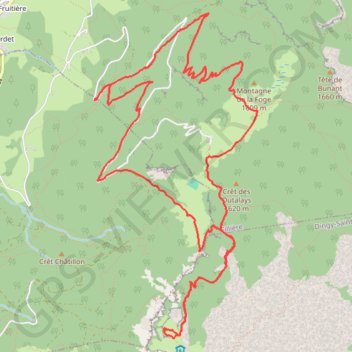 Rochers Blancs - Tête du Parmelan GPS track, route, trail