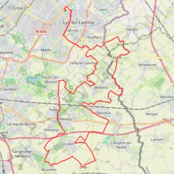 La Ronde des Rois - Roubaix GPS track, route, trail