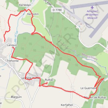 Circuit du Camp de César, Saint Avé GPS track, route, trail