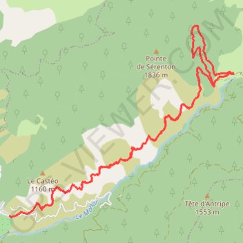 Gr D, E Clans - Sérenton GPS track, route, trail