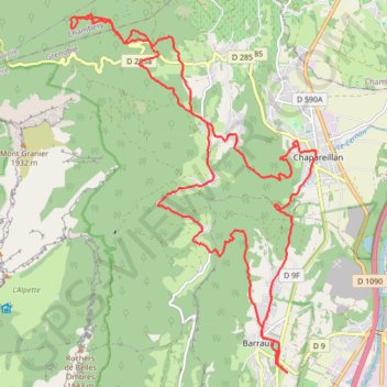 Barraux - Lac Noir - Saint Marcel GPS track, route, trail
