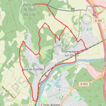 Le Haut de Champagne GPS track, route, trail