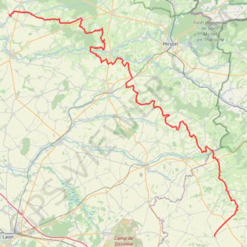 GR122 De Hannapes (Aisne) à Saint-Fergeux (Ardennes) GPS track, route, trail