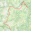 160 kms de Florac jour 3 GPS track, route, trail