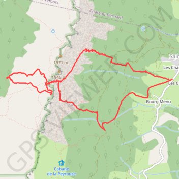 Tours du Playnet, Couloir E du Pas Morta (Vercors) GPS track, route, trail
