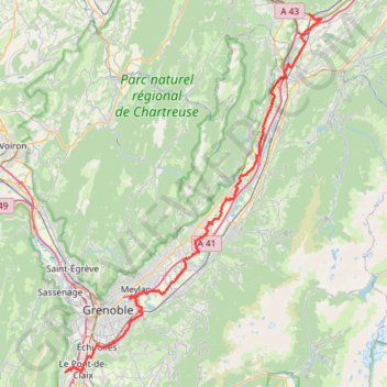 Claix-Montmélian GPS track, route, trail