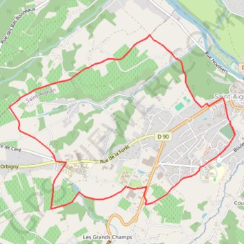 De la Bruyère du Curé - Saint-Aignan GPS track, route, trail