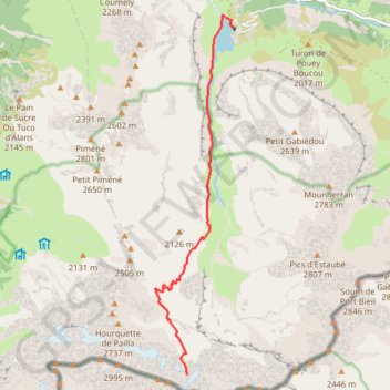 Pic de Pineta GPS track, route, trail