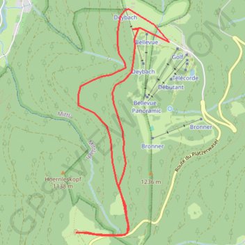 Schnepfenried GPS track, route, trail