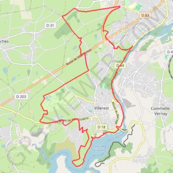 Prélude de l'été - Villerest GPS track, route, trail