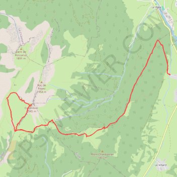 Mont Colombier Bauges GPS track, route, trail