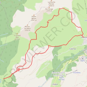 Saint François Longchamp GPS track, route, trail