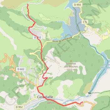 La Baume - Chaudanne GPS track, route, trail