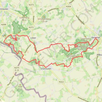 Kemmelberg Trail 2021 - 20 km GPS track, route, trail