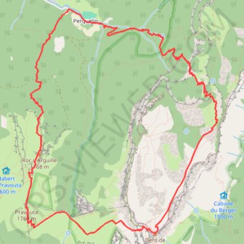 Dent de Crolles - Arguille - Giclard en boucle depuis Perquelin (Chartreuse) GPS track, route, trail