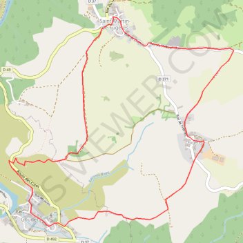 Boucle Saint-Martin de Fugères - Goudet - Fugères GPS track, route, trail