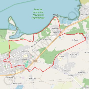 Sarzeau : Circuit du Patrimoine (officiel) GPS track, route, trail