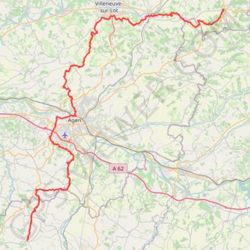 GR652 De Tournon-d'Agenais (Lot-et-Garonne) à La Romieu (Gers) GPS track, route, trail