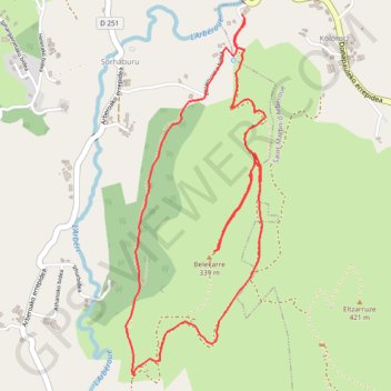 2023/09/15 Le circuit de Belekarre depuis St Esteben GPS track, route, trail