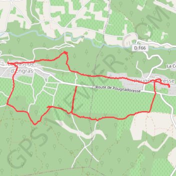 Pougnadoresse GPS track, route, trail