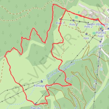 Le Mélézin de la Feysse GPS track, route, trail