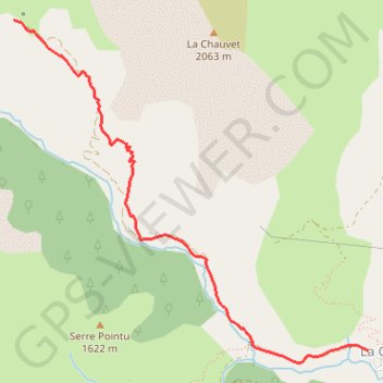 Refuge pastoral de Chazal GPS track, route, trail