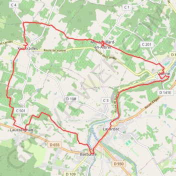 Rando Lavardac GPS track, route, trail