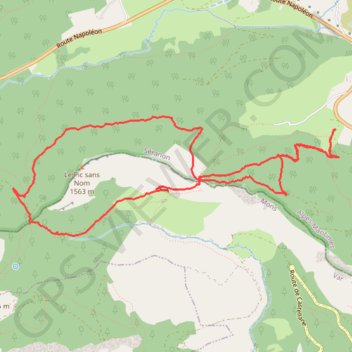 Séranon - la Rouaine - La Sappée GPS track, route, trail