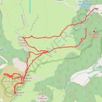 Chambon valon magique GPS track, route, trail
