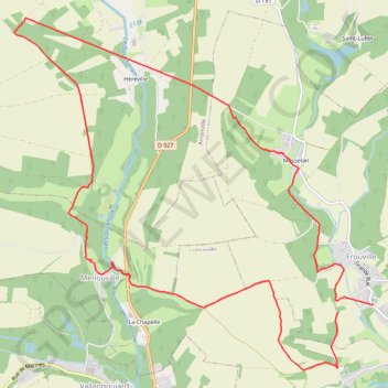 Boucle Sausseron Frouville GPS track, route, trail