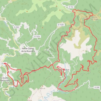 Les Cévennes : Saint André de Majencoules GPS track, route, trail