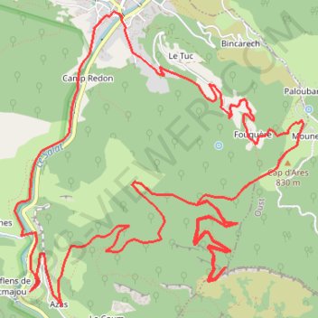 Boucle de Seix via Château de Mirabat GPS track, route, trail