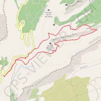 Glacière - Saint-Pons GPS track, route, trail