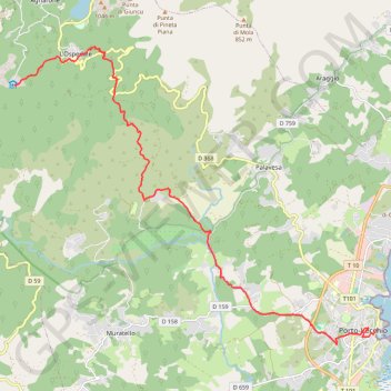 Cartalavonu - Porto-Vecchio GPS track, route, trail