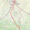 Foix Toulouse par la vallée de la Léze GPS track, route, trail