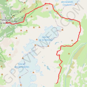 Rando Refuge de l'arpont - Pralongnan GPS track, route, trail