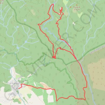 Riera d'Anyet - Castell de Requesens - Dolmens del Coll de M... GPS track, route, trail