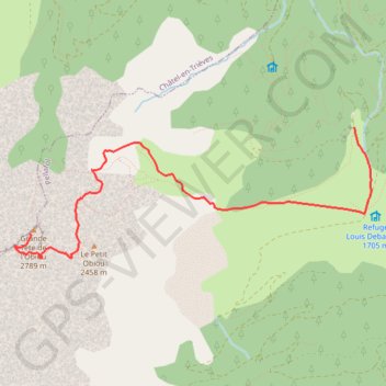 Tete de l'obiou GPS track, route, trail
