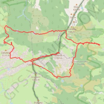 Balerdi y Artubi circular desde Azcarrate GPS track, route, trail