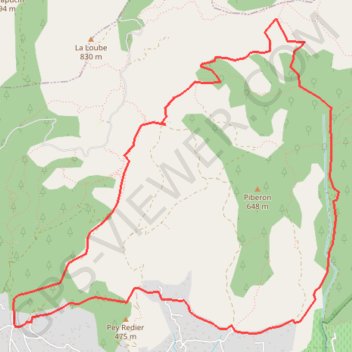 La roquebrussanne la loube GPS track, route, trail