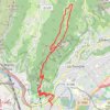 Mont Rachais (Grenoble), grand tour par les crêtes. GPS track, route, trail